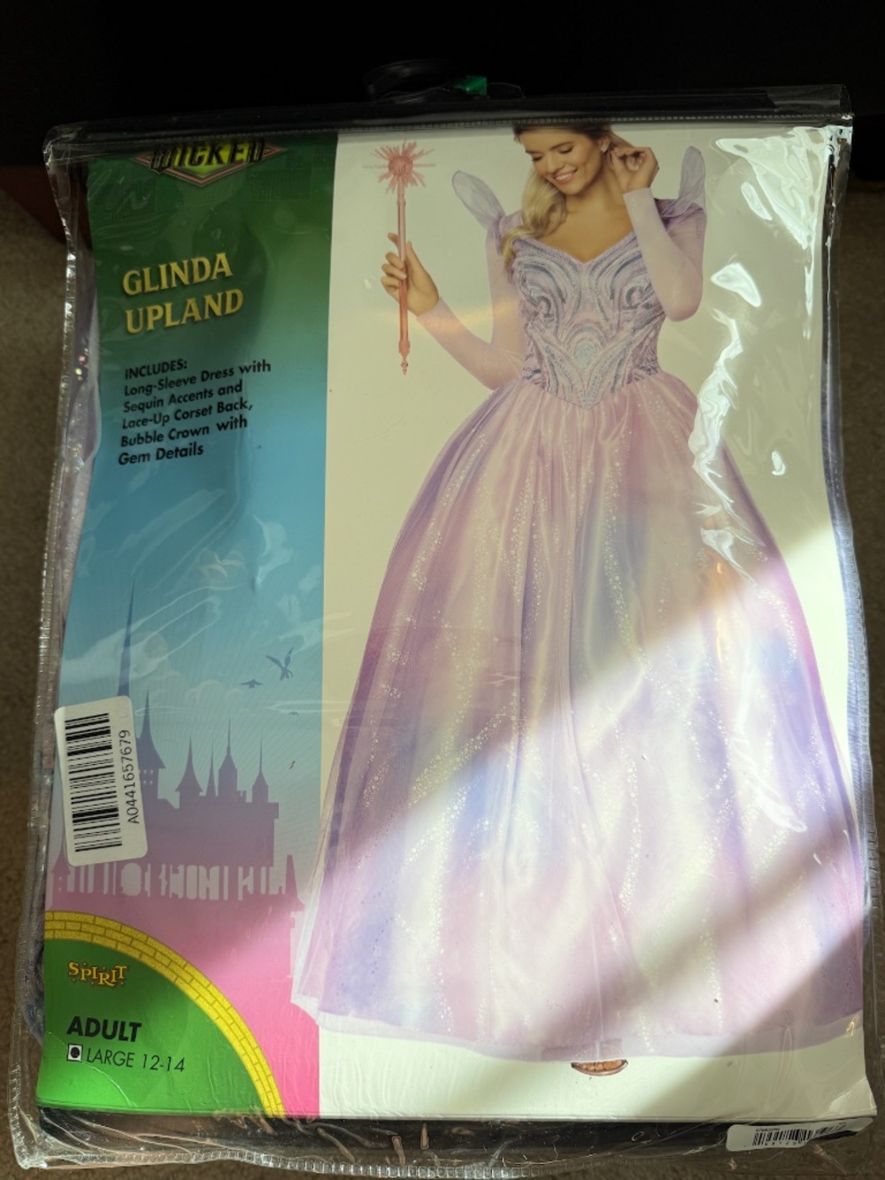 Spirit Halloween Adult Glinda Blue Dress Costume -- Wicked: For Good Size L